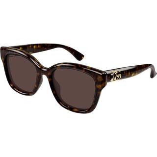 Gucci Kvinde GG1830SK 002 Solbriller Injiceret Havana Brun Firkantet