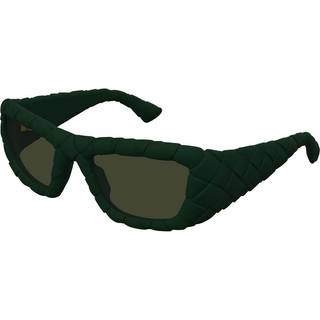 Bottega Veneta Kvinde BV1303S 008 Solbriller Injiceret Grøn Grøn Rund