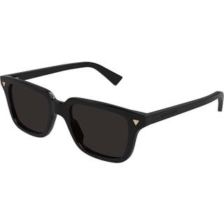 Bottega Veneta Unisex BV1363S 001 Solbriller Acetat Sort Grå Firkantet