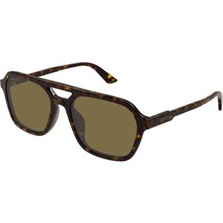 Gucci Mand GG1823SA 002 Solbriller Acetat Havana Brun Pilot