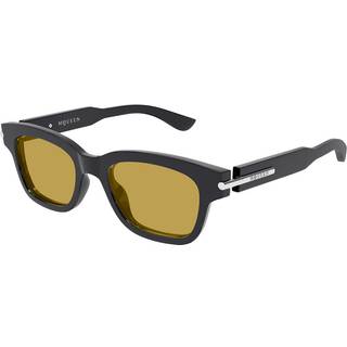 Alexander McQueen Unisex AM0497S 003 Solbriller Acetat Grå Firkantet