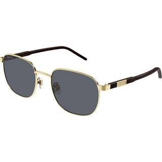 Gucci Mand GG1799S 003 Solbriller Metal Guld Grå Firkantet