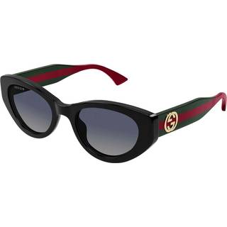 Gucci Kvinde GG1862S 005 Solbriller Acetat Sort Grå Cat Eye