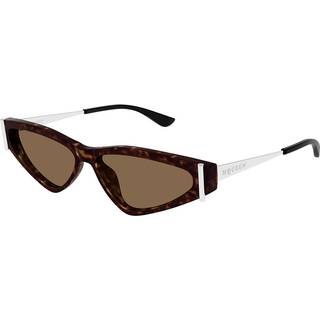 Alexander McQueen Kvinde AM0493S 002 Solbriller Acetat Havana Brun Geometrisk