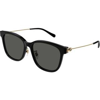 Gucci Kvinde GG1884SK 001 Solbriller Acetat Sort Grå Rund