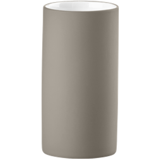 Solo Tandbørstekrus fra Zone Denmark - Soft Grey farve - Porcelæn