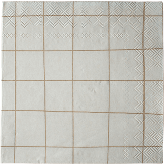 DBKD Square papirserviet 33x33 cm Creme