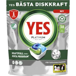 YES YES Platinum All in One Maskinopvask 38 stk. 8700216240147