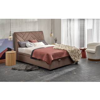 CONTINENTAL 1 160x200 seng med opbevaring Beige Velour - Monolith 09