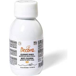 Hvid Flydende Pastafarve - 100ml, Decora