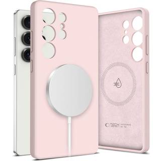 Samsung Galaxy S25 Ultra Tech-Protect flydende silikoneetui - MagSafe-kompatibel - Pink Perle