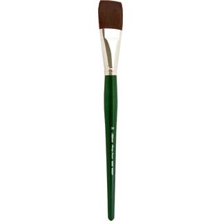 Silver Brush Limited 2502S30 Ruby Satin Bright Brush til v?ske og flow akrylst?rrelse 30 kort h?ndtag
