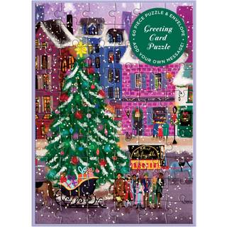 Joy Laforme Christmas Square Greeting Card Puzzle