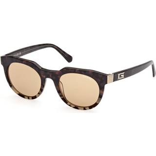 Guess Mand GU00214 56E Solbriller Acetat Havana Brun Rund Normal