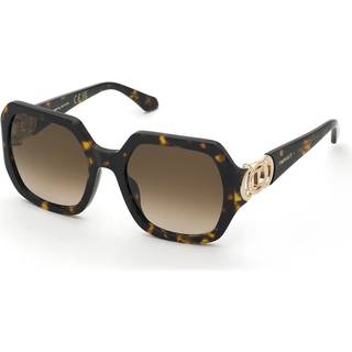 Twinset Kvinde STW066 781 Solbriller Acetat Havana Brun Geometrisk Normal Skygge