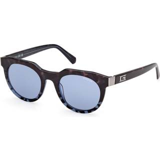 Guess Mand GU00214 92V Solbriller Acetat Blå Blå Rund Normal