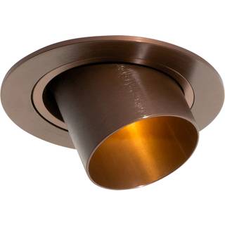 Moderne indbygget spotlight mørk bronze GU10 35 mm rund justerbar - Installa