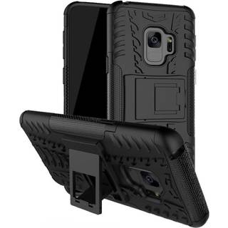 Samsung Galaxy S9 Plus anti-slip cool dæk Mønster TPU etui - Sort