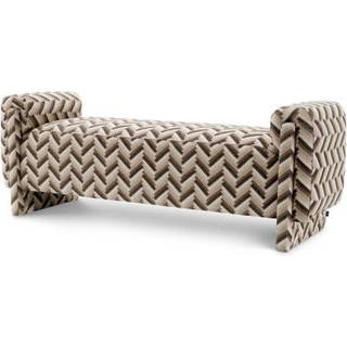 Del Vale Bench Chevron Brown