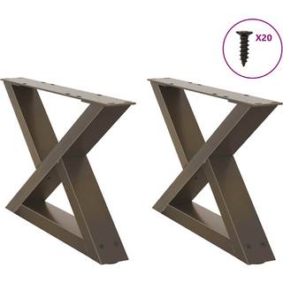 Sofabordben 30X(30-31,3) Cm Stål - Naturfarvet / 50 x (30-31.3) cm