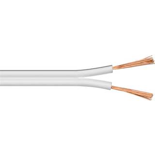 Goobay højtalerkabel 2 x 2,5 mm² CCA, 50m - hvid