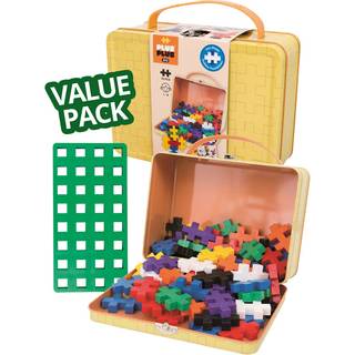 Plus Plus BIG Basic Value Pack - byggesæt med 70 brikker og byggeplade i metalkuffert