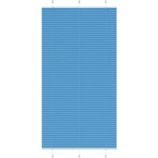 Plisségardin Blå 105x200 cm Stofbredde 104,4 cm Polyester