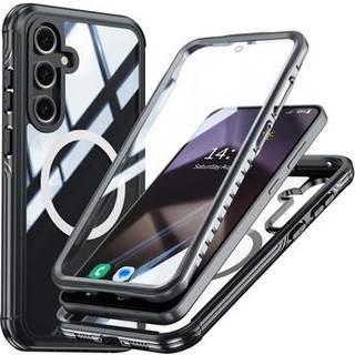 Samsung Galaxy S24 FE Magnetisk Cover med Skærmbeskyttelse Hærdet Glas - MagSafe-kompatibel - Grøn