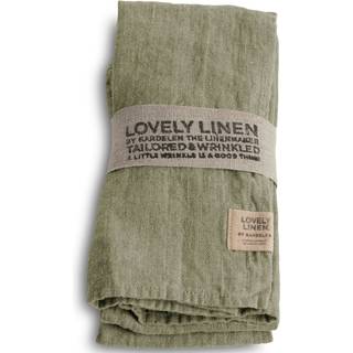 Lovely Linen Lovely Napkins 45x45 Honey 4-pack Serviet 45x45 Cm 4-pak - Servietter & Tilbehør Hør Avocado - NL0162