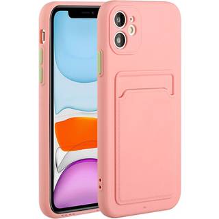 iPhone 12 Mini - EIDERWOOD Fleksibelt Plastik Cover m. Kortholder - Lyserød