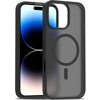 iPhone 16 Pro Max - EIDERWOOD Mat Hybrid Cover - MagSafe Kompatibel - Sort / Gennemsigtig