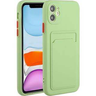 iPhone 12 Mini - EIDERWOOD Fleksibelt Plastik Cover m. Kortholder - Lysegrøn