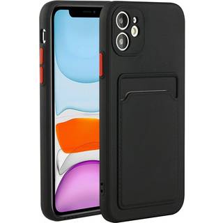 iPhone 12 Mini - EIDERWOOD Fleksibelt Plastik Cover m. Kortholder - Sort