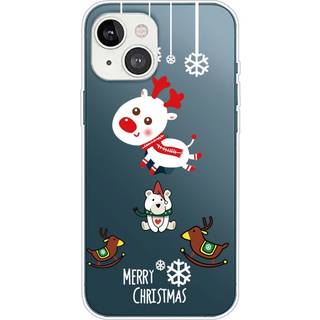 iPhone 13 Mini TPU Plast Julecover - Merry Christmas - Juledyr