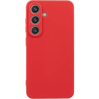 EIDERWOOD - Samsung Galaxy S25 Blødt Plast Cover - Anti-Ridse Beskyttelse og Fiberforing - Rød
