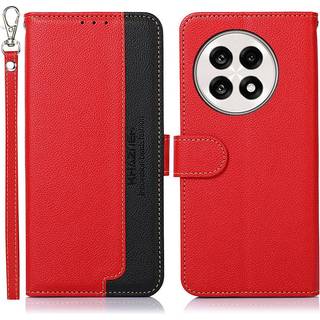 OnePlus 13R Wallet Cover i Kunstlæder med Strop - Rød