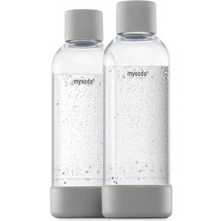 MySoda Woody flaske grå 2 stk. 1 liter