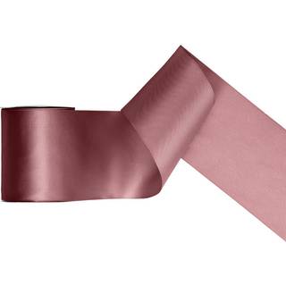 Mørk støvet rosa satinbånd, 100 mm