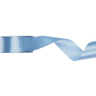 25 meter Satinbånd, Misty blue, bredde 25 mm, elegant dekoration til gaveindpakning og kreative projekter