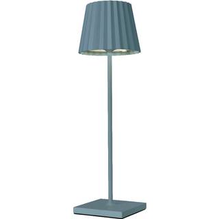 Sompex TROLL 2.0 Tischleuchte Blau Aluminium mit Akku dimmbar Outdoor 38 cm