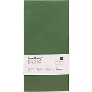 Kuvert Basic DL 10 Stück - Dunkelgrün