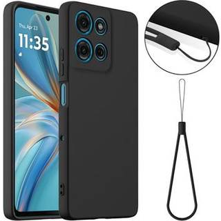 Motorola Moto G75 Liquid Silikone Cover - MagSafe Kompatibel - Sort
