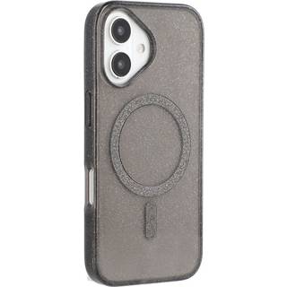iPhone 16 - EIDERWOOD Plastik Glitter Cover - MagSafe Kompatibel - Sort