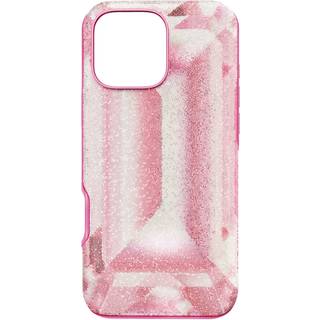 High Smartphone Schutzhülle, Kristallines Printmotiv, iPhone® 16 Pro Max, Rosa