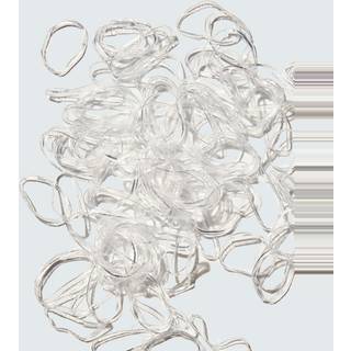 Snag-Free Elastic Hair Ties, 1000-Pack, Clear