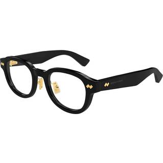 Bottega Veneta Unisex BV1355OJ 001 Optiske stel Acetat Sort Transparent Rund
