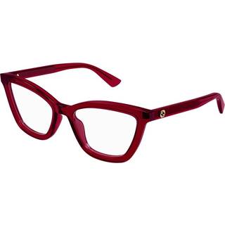 Gucci Kvinde GG1686O 009 Optiske stel Acetat Rød Transparent Rund