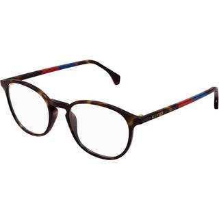 Gucci Mand GG0551O 022 Optiske stel Acetat Havana Transparent Rund
