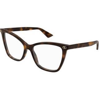 Gucci Kvinde GG1817O 002 Optiske stel Acetat Havana Transparent Cat Eye