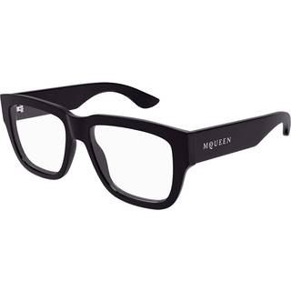 Alexander McQueen Unisex AM0510O 004 Optiske stel Acetat Violet Transparent Firkantet